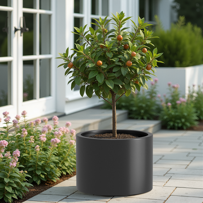 Heavy Duty Corten Steel Round Raised Garden Bed Kit – 15.5' Dia. x 20' H. – Pre-Rusted Metal Planter Box for Vegetables, Flowers, Herbs – Black– Ideal for Outdoor Gardening - DTYStore