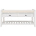 Shoe Rack with Cushioned Seat and Drawers, Multipurpose Entryway Storage Bench