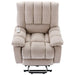 Massage Recliner Chair Electric Power Lift Recliner Chairs with Heat, Vibration, Side Pocket for Living Room Bedroom, Beige