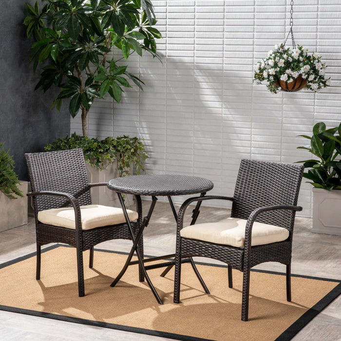 Outdoor Dining Set 3Pcs Bistro Set, 2 - Person Round - DTYStore