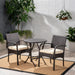 Outdoor Dining Set 3Pcs Bistro Set, 2 - Person Round - DTYStore