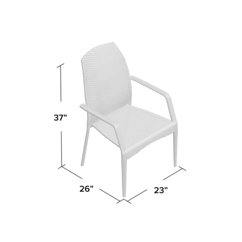 Outdoor Wicker Chairs, 54020 KD MP2, 2 chairs/set - DTYStore