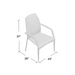 Outdoor Wicker Chairs, 54020 KD MP2, 2 chairs/set - DTYStore