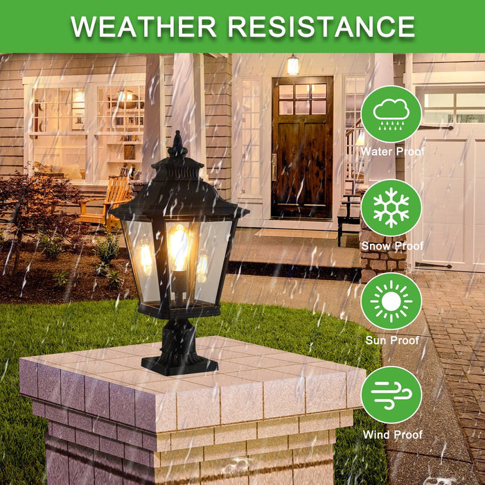Outdoor Glass Column Headlights 1pack - DTYStore