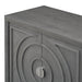 Retro Sideboard Door with Circular Groove Design and Round Metal Door Handle for Entrance, Dining Room, Living Room - DTYStore