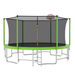 16FT Trampoline with Balance Bar & Basketball Hoop&Ball, ASTM Approved Reinforced Type Outdoor Trampoline with Enclosure Net - DTYStore