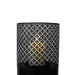 Lantern Column, Set of 2, Decorative Column for Garden in Industrial Design, Lantern for Outdoor and Indoor, Lantern Including Candles, Oriental, 37 1/2+ 29 1/2 in - DTYStore