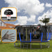 16FT Trampoline with EnclosureRecreational Trampolines with Ladder and AntiRust Coating, ASTM Approval Outdoor Trampoline for Kids - DTYStore