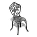 5-Piece Set Of All-Weather Cast Aluminum Dining Furniture Set With Black Frame - DTYStore
