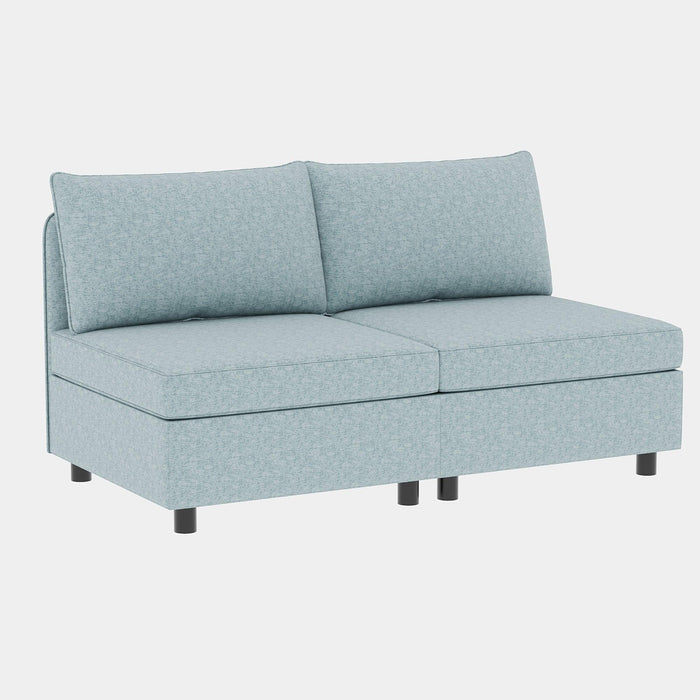 Love Seat Couches, Chaise Longue Mid Century Modern Sofa Couch With Storage for Small Spaces, Living Room , Bedroom