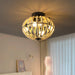 Beaded Fan lamp Wood Beaded Chandelier Oak White - DTYStore