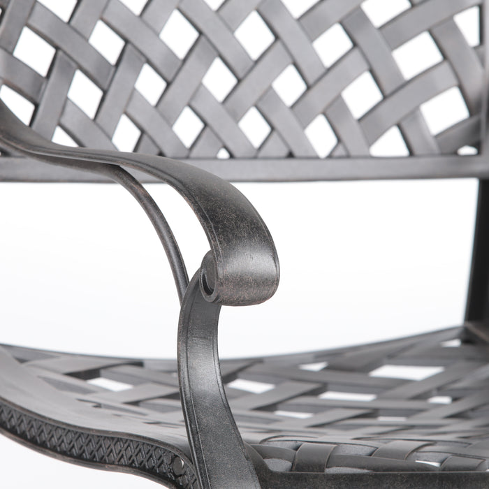 Sparta Modern Dining Arm Chair, Dupione Brown - DTYStore