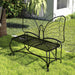 Butterfly Cast Metal Garden Bench, Outdoor Bench Patio Seat, Park Bench Outdoor Seating for Garden, Yard, Park, Entryway - DTYStore