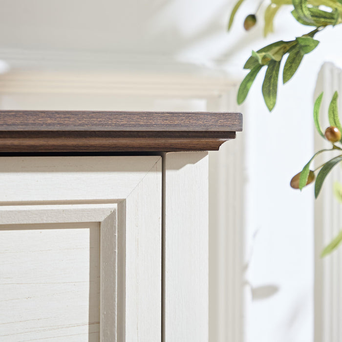 Farmhouse 6 Drawers Dresser for Bedroom, Wood Rustic Wide Chest of Drawers, Storage Dressers Organizer for Bedroom, Living Room, Hallway - DTYStore