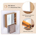 Bathroom Mirror Cabinet Wall Mounted,Medicine Cabinet,Over The Toilet Storage Cabinet with Shelves and Towel Rack - DTYStore
