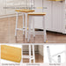 48inch Large Kitchen Island with 2 Bar Stools, Power Outlet, Door Internal Storage Rack, Kitchen Storage Cart on 5 Wheels with Drop Leaf, 5 Open Side Racks, 2 Drawers,for Kitchen,Dining Room,White - DTYStore