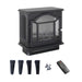 18 Inch 3D Flame Electric Infrared Quartz Fireplace Stove with Remote Control