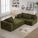Modern Chenille Upholstered Sectional Sofa Couch Set,Modular 108" L Shaped Sectional Living Room Sofa Set With 6 Pillows,Free Combination Sofa Couch for Living Room,Bedroom(Right Chaise) - DTYStore