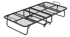 Folding Bed with Mattress 75" x 38" Rollaway Guest Bed Portable Foldable Bed for Adults with 5" Memory Foam Mattress Space-Saving Sturdy Metal Frame Grid Style - DTYStore