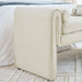 Bedroom storage stool, linen fabric storage stool, large storage space, 50.39 inches, can be used for bed end, living room, entrance, Beige