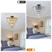 Black large crystal chandelier, modern style chandelier, dining room, living room, bedroom (Bulbs Not Included) - DTYStore