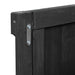 Outdoor Kitchen Island, Rolling Bar Cart & Storage Cabinet, Farmhouse Solid Wood Outdoor Grill Table with Stainless Steel Top, Spice Rack , Towel Rack for Kitchen & Barbecue, Black - DTYStore