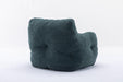 010-Soft Teddy Fabric Tufted Foam Bean Bag Chair With Teddy Fabric Green