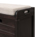 Storage Bench with Removable Basket and 2 Drawers, Fully Assembled Shoe Bench