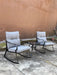 ROCKER SET CHAIR AND TEAPOY Medium grey - DTYStore