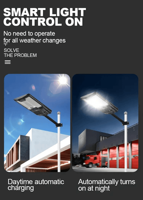 Solar Street Lights Outdoor, Parking Lot Lights with 66PCS LED Beads , IP65 Waterproof Solar Flood Lights, Dusk to Dawn Solar Lights for Garden, Street Side Road,Courtyard Villa,City Square - DTYStore