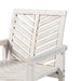 Modern Chevron Patio Chairs, Set of 2 - White Wash - DTYStore