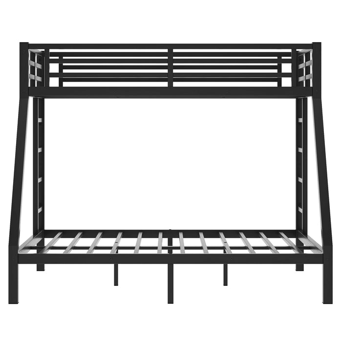 Metal Twin XL over Queen Bunk Bed for Teens and Adults,Space-Saving/Noise Reduced/No Box Spring Needed, Old SKU W1307S00045 - DTYStore