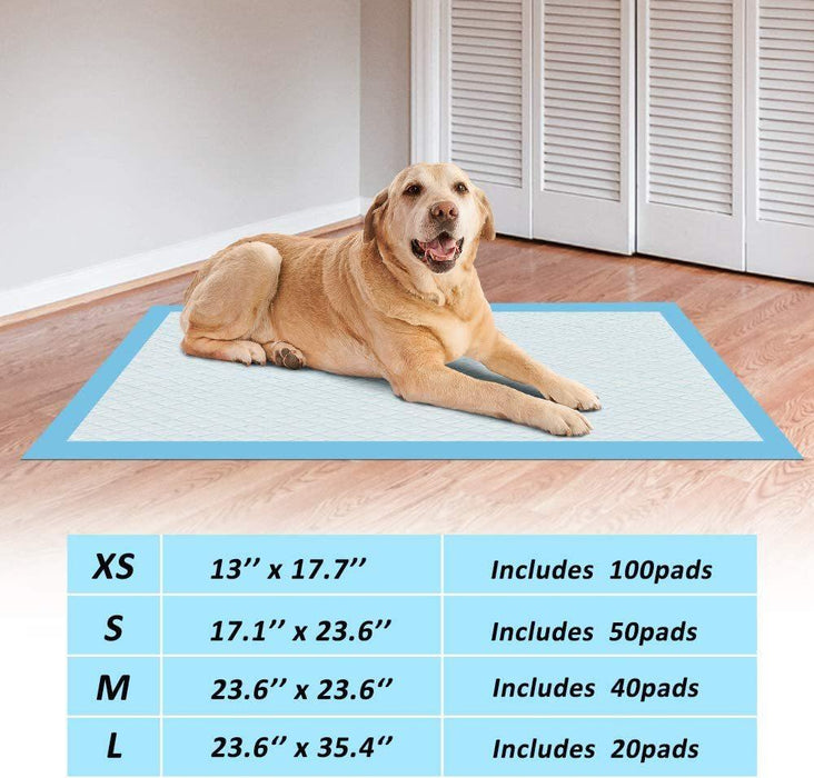 Super-Absorbent Waterproof Dog and Puppy Pet Training Pad, Housebreaking Pet Pad, 40-Count Medium-Size, 23.6"X23.6" - DTYStore