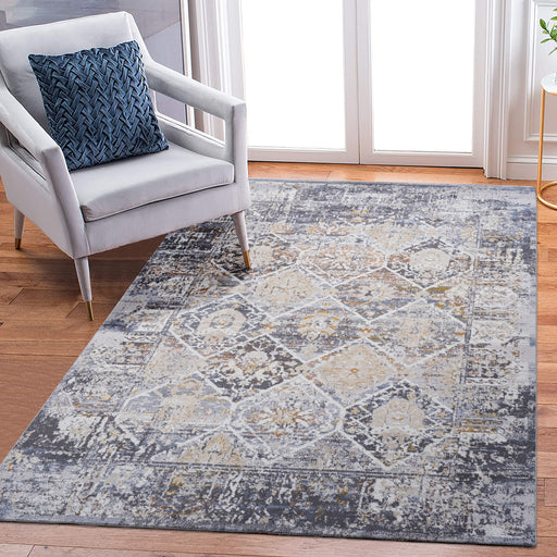 DTY Signature Collection 6X9 Multi /Traditional Non-Shedding Living Room Bedroom Dining Home Office Stylish and Stain Resistant Area Rug - DTYStore