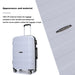 Hardshell Suitcase Spinner Wheels PP Luggage Sets Lightweight Durable Suitcase with TSA Lock,3-Piece Set (20/24/28) ,Silver