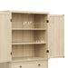 4 Door Cabinet with 1 Drawer, with 4 Adjustable Inner Shelves, Storage Cabinet