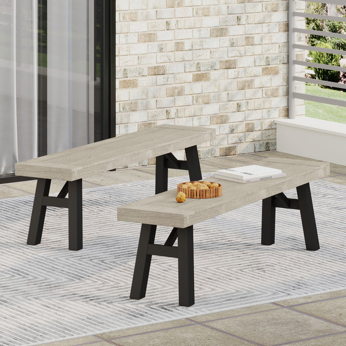 BETTINA DINING SET-GRAY (3 PCS) - DTYStore