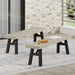BETTINA DINING SET-GRAY (3 PCS) - DTYStore