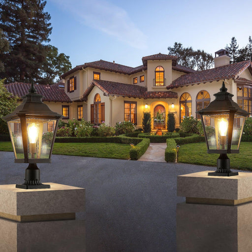 Outdoor Glass Column Headlights 1pack - DTYStore
