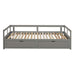 Wooden Daybed with Trundle Bed and Two Storage Drawers , Extendable Bed Daybed,Sofa Bed for Bedroom Living Room, Gray - DTYStore
