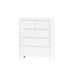 31.61"4-Tier 5-Drawer MDF Storage Cabinet,for Bedroom,Living Room,Dining Room,Hallways,White