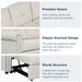 83" Modern Convertible Sleeper Sofa Bed with Storage Chaise,Beige