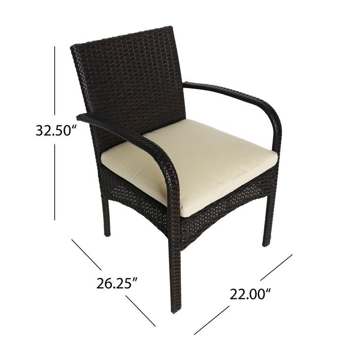 Outdoor Dining Set 3Pcs Bistro Set, 2 - Person Round - DTYStore
