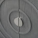 Retro Sideboard Door with Circular Groove Design and Round Metal Door Handle for Entrance, Dining Room, Living Room - DTYStore