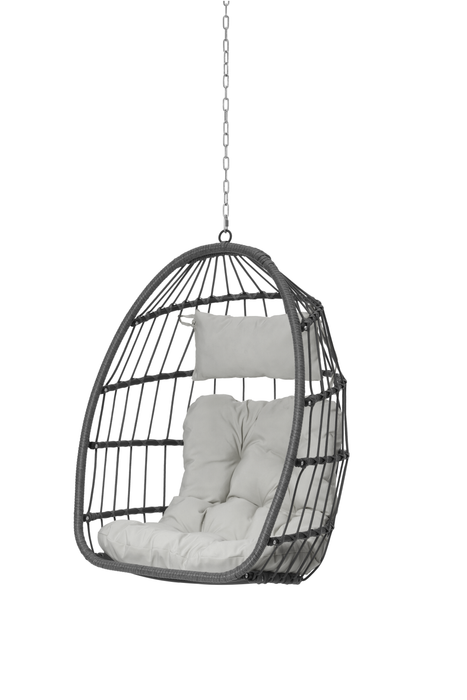 Outdoor Garden Rattan Egg Swing Chair Hanging Chair Wood - DTYStore