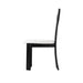 Vintage Rubber Solid Wood Dining Chair, Sheep Plush Dining Chair, Armless Dining Chair, Suitable For Small Home Dressing Room Model Room, Black(Set Of 2) - DTYStore
