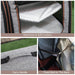 39" Portable Soft-Sided Pet Cat Carrier with Divider, Two Compartments, Soft Cushions, & Storage Bag, Grey - DTYStore