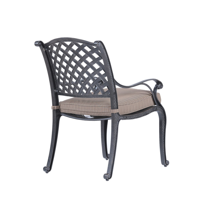 Sparta Modern Dining Arm Chair, Dupione Brown - DTYStore