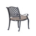 Sparta Modern Dining Arm Chair, Dupione Brown - DTYStore