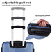 3 Piece Lightweight Luggage Set with TSA Lock, Durable Spinner Wheels and Hooks, Cross Striped